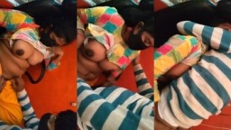 Desi Bhabhi Boobs Pressing and Fucking