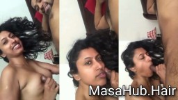 Sexually High Desi Girlfriend Sucking Boyfriend’s Cock