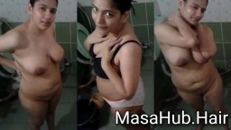 Naughty Indian Girlfriend Records Having Bath For Her Bf
