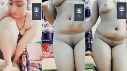 Beautiful Chubby Maal Nude Dancing in Lover Video Call