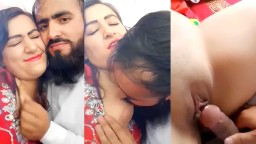 Pakistani Lahore Couple Romantic Sex Boob Sucking and Saved Pussy Fucking